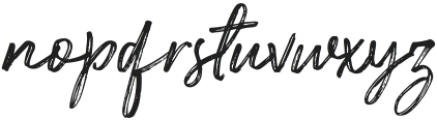 Jukise Brush Regular otf (400) Font LOWERCASE