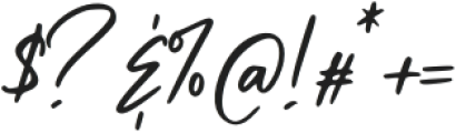 Julia Signature otf (400) Font OTHER CHARS