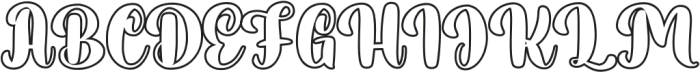 JuliyaPartinyOutline otf (400) Font UPPERCASE