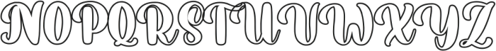 JuliyaPartinyOutline otf (400) Font UPPERCASE