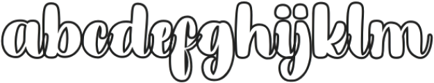 JuliyaPartinyOutline otf (400) Font LOWERCASE