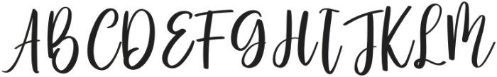 Julliet Regular otf (400) Font UPPERCASE