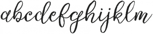 July Kissed otf (400) Font LOWERCASE