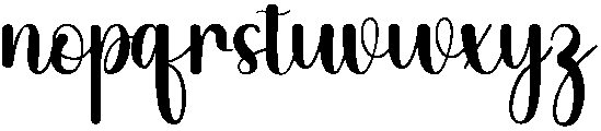 July Regular otf (400) Font LOWERCASE