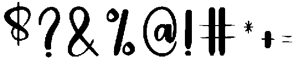 July Regular otf (400) Font OTHER CHARS