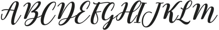 JulyGirlItalic-Italic otf (400) Font UPPERCASE