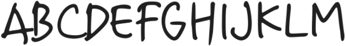 JulySecondSans-Regular otf (400) Font UPPERCASE