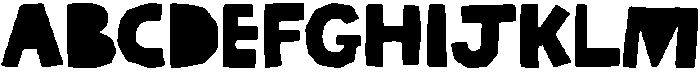 Jumble Regular otf (400) Font UPPERCASE