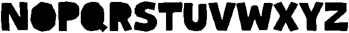 Jumble Regular otf (400) Font UPPERCASE