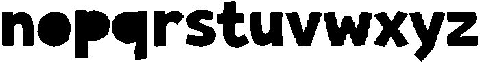 Jumble Regular otf (400) Font LOWERCASE