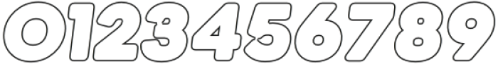 Jumbodron Black Outline Ita otf (900) Font OTHER CHARS