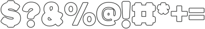 Jumbodron Black Outline otf (900) Font OTHER CHARS