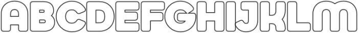 Jumbodron Black Outline otf (900) Font UPPERCASE