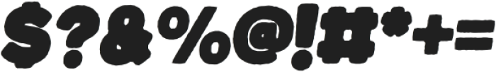 Jumbodron Black Rough Ita otf (900) Font OTHER CHARS