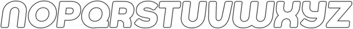 Jumbodron Bold Outline Italic otf (700) Font UPPERCASE