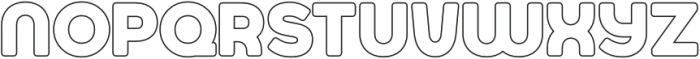 Jumbodron Bold Outline otf (700) Font UPPERCASE