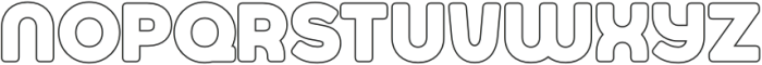 Jumbodron ExtraBold Outline otf (700) Font LOWERCASE
