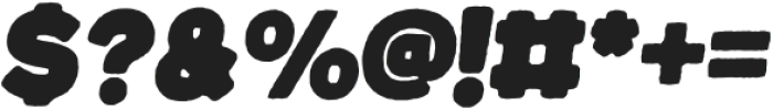 Jumbodron ExtraBold Rough Ita otf (700) Font OTHER CHARS