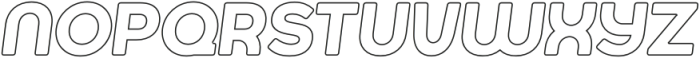 Jumbodron Medium Outline Ita otf (500) Font LOWERCASE
