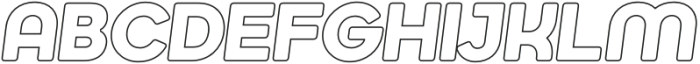 Jumbodron SemiBold Outline Ita otf (600) Font UPPERCASE