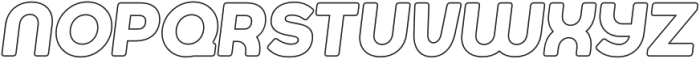 Jumbodron SemiBold Outline Ita otf (600) Font LOWERCASE