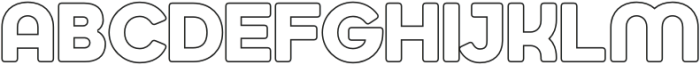 Jumbodron SemiBold Outline otf (600) Font UPPERCASE