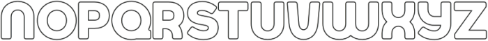 Jumbodron SemiBold Outline otf (600) Font LOWERCASE