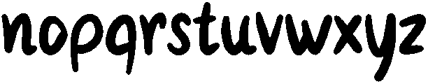 Jumping Regular otf (400) Font LOWERCASE