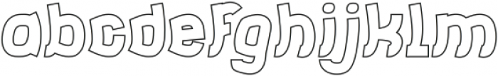 Jumping Running-Hollow otf (400) Font LOWERCASE