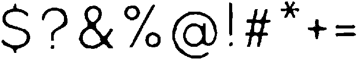Junebug Regular otf (400) Font OTHER CHARS