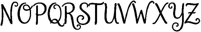 Junelys Ridge Regular otf (400) Font UPPERCASE