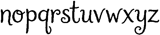 Junelys Ridge Regular otf (400) Font LOWERCASE