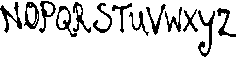 Junewww Regular otf (400) Font UPPERCASE