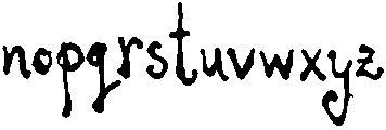 Junewww Regular otf (400) Font LOWERCASE