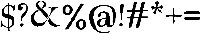 Juniper Regular otf (400) Font OTHER CHARS