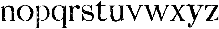 Juniper Regular otf (400) Font LOWERCASE