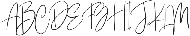 Jupiter Signature Regular otf (400) Font UPPERCASE