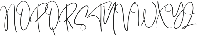 Jupiter Signature Regular otf (400) Font UPPERCASE