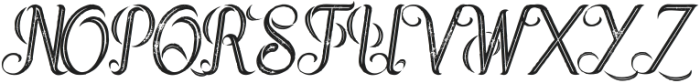 Jupiter italic inline grunge ttf (400) Font UPPERCASE