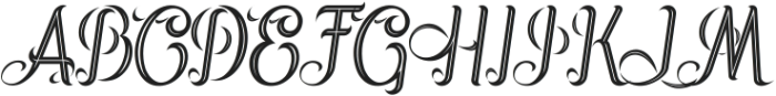 Jupiter italic inline ttf (400) Font UPPERCASE