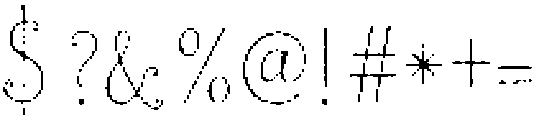 Just Blink Regular otf (400) Font OTHER CHARS