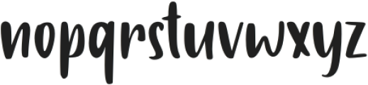 Just One otf (400) Font LOWERCASE