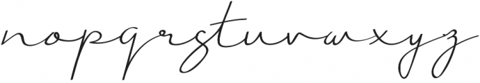 Just Signature Regular otf (400) Font LOWERCASE