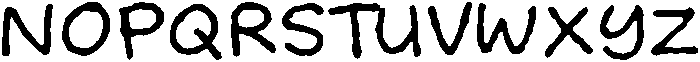 Just Write otf (400) Font UPPERCASE