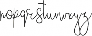 JustBecause Regular otf (400) Font LOWERCASE