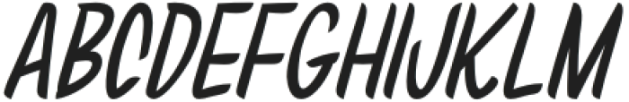 JustRight-Italic otf (400) Font UPPERCASE