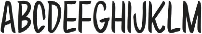 JustRight-Regular otf (400) Font UPPERCASE