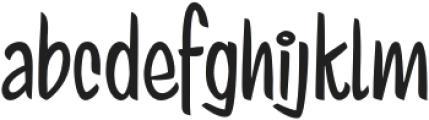 JustRight-Regular otf (400) Font LOWERCASE
