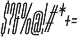 JustTall Italic ttf (400) Font OTHER CHARS