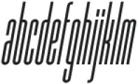JustTall Italic ttf (400) Font LOWERCASE